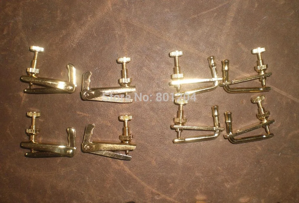 8 PCs Brand New Violin fine tuner 3/4 4/4 including 4 pcs Gold color