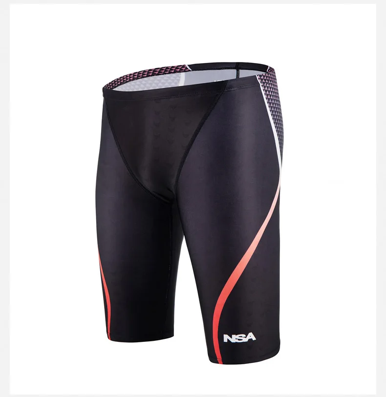 NSA Sharkskin быстросохнущие мужские купальники короткие плавки шорты купальные шорты для мальчиков водонепроницаемые спортивные плавки