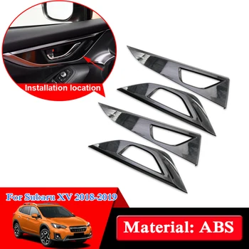 

Car Styling ABS Chrome For Subaru XV 2018 2019 Car Inside Door Handle Frame Inside Door Bowl Sequins Cover Auto Accessories