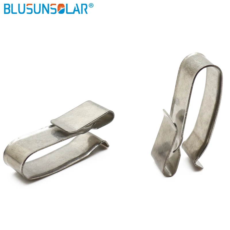BULSUNSOLAR500 шт./партия SUS 304 зажим для кабеля из нержавеющей стали большого размера 4x4