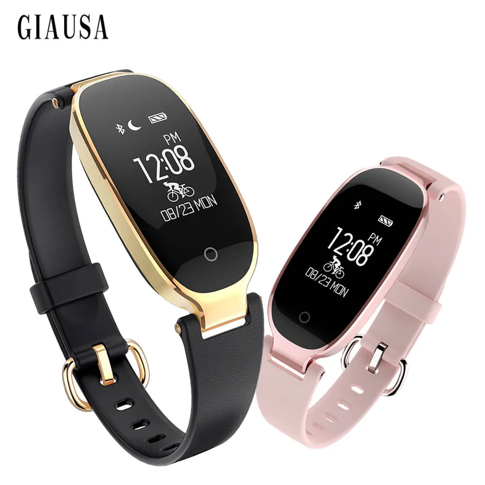 

2019 New S3 Smart Wristbands Fitness Bracelet Heart Rate Monitor Fitness Bracelet Band Gift to Lady for IOS Android Phone