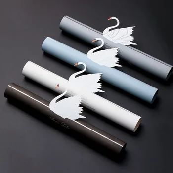 

20 Pcs Single Package Flower Pack Paper Swan Lake Dance Pattern Flower Bouquet Packaging Materials DIY Wedding Florist Supply