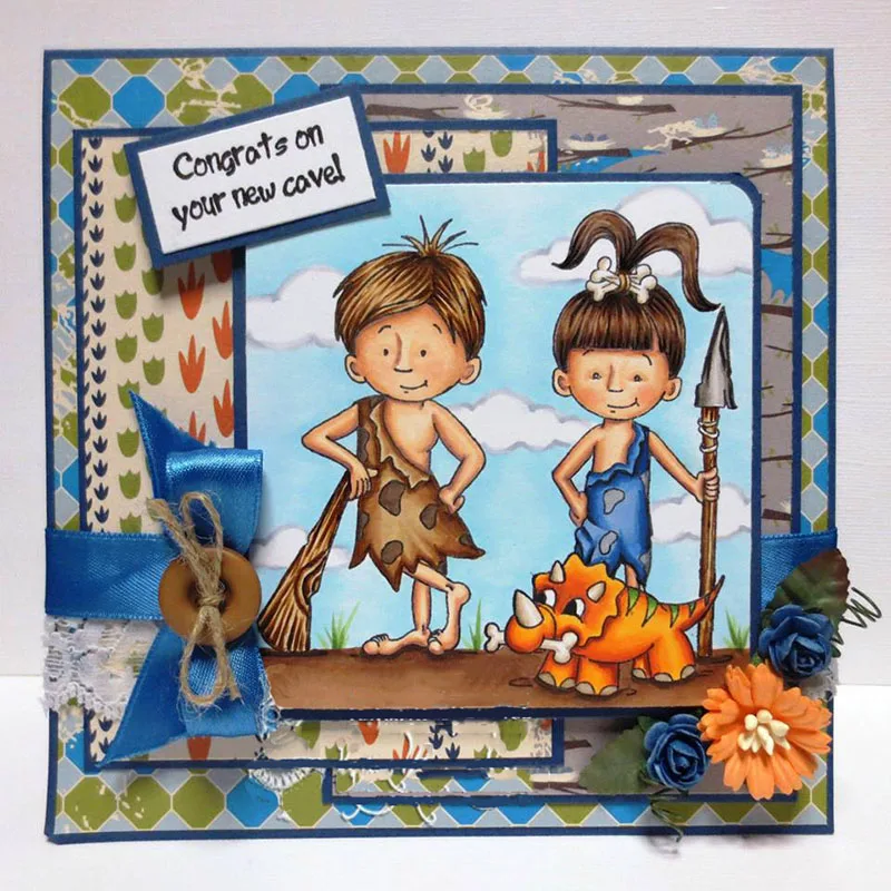 

JC Metal Cutting Dies and Rubber Stamps for Scrapbooking Boy Girl Hunt Card Making Folder Handmade Model Album Stencil Craft Die