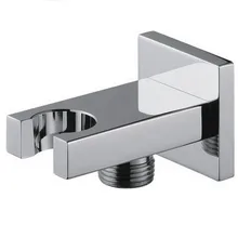 Твердый латунный ХРОМ держатель для ручного душа крючок настенный аксессуары для ванной комнаты продукты