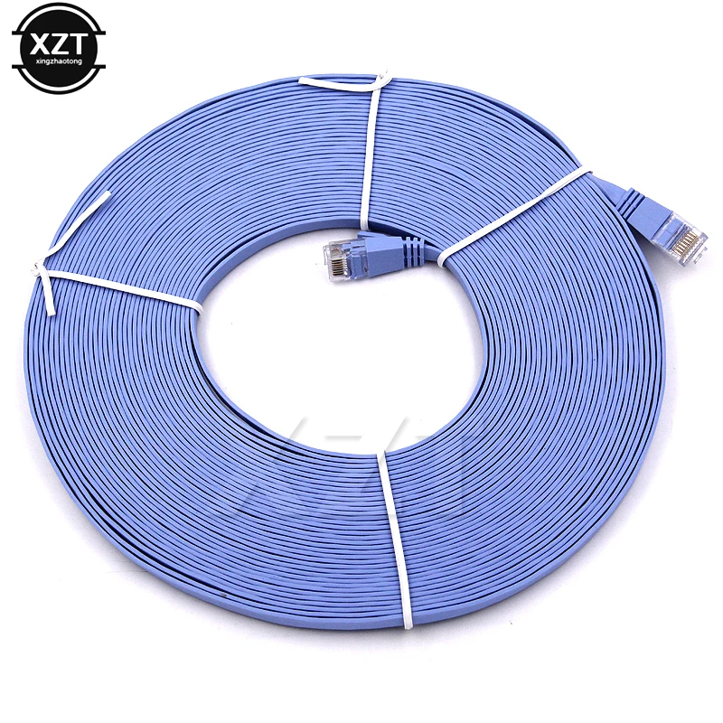 1000M White 0.5m, 1m, 2m, 3m, 5m, 8m, 10m, 15m Cable RJ45 CAT6 Ethernet  Network Flat LAN Cable UTP Patch Router Cables - AliExpress