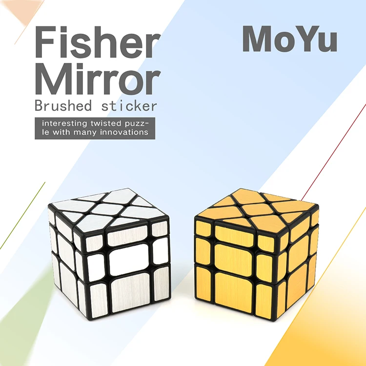 New arrival Moyu MoFangJiaoShi Fisher Mirror Cube Puzzle Magic Twisty Learning Educational Kids font b Toys