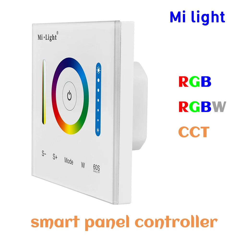 BSOD Smart Led Panel Controller RGB RGBW CCT Dimmer Milight P3 Controller Adjustable Touch DC12V24V Wall Switch for Led Strip BSOD Smart Led Panel Controller RGB RGBW CCT Dimmer Milight P3 Controller Adjustable Touch DC12V24V Wall Switch for Led Strip