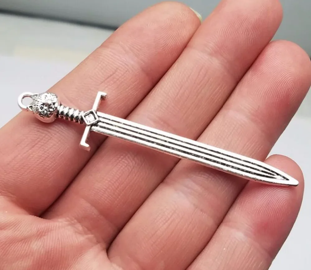 

10pcs/lot--67x15mm, Antique silver plated Sword charms,DIY supplies,Jewelry accessories