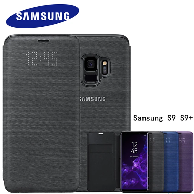 Original For Samsung S9 Led Leather Case For Samsung Galaxy S9 Led Smart View Wallet Flip Case - Mobile Phone Cases & Covers -