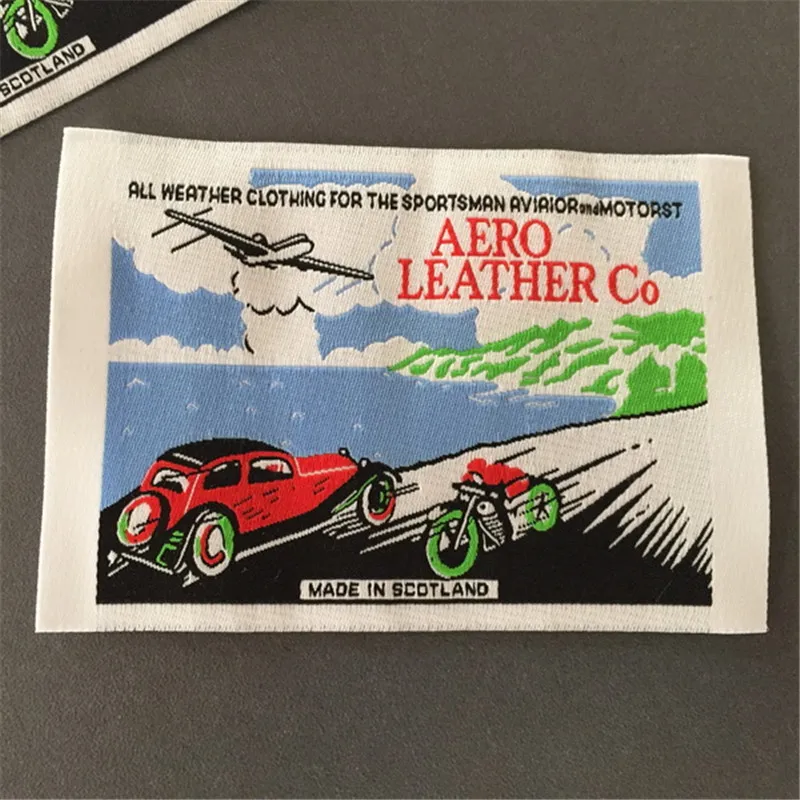 Custom High Density Double Density Woven Labesl Weaving Jacquard Labels