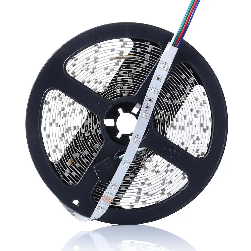 RGB Светодиодная лента 3528SMD Fiexble светильник 60 светодиодов/м 5 м 12 В постоянного тока