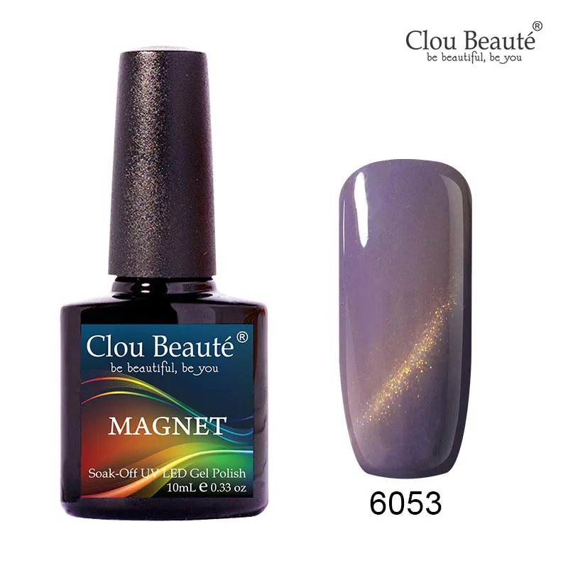 Clou Beaute кошачий глаз Гель-лак для ногтей unhas em гель замочить от Nagellak золотая линия темно-синий Магнитный Гель-лак для ногтей гель - Цвет: 6053