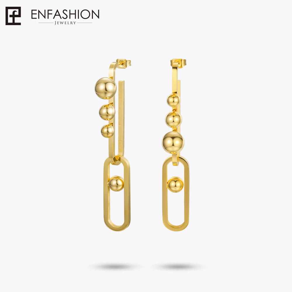 Enfashion Jewelry U and Ball Drop Earrings For Women Earings Fashion Jewelry Long Earrings Oorbellen Voor Vrouwen EB181049 Enfashion Jewelry U and Ball Drop Earrings For Women Earings Fashion Jewelry Long Earrings Oorbellen Voor Vrouwen EB181049