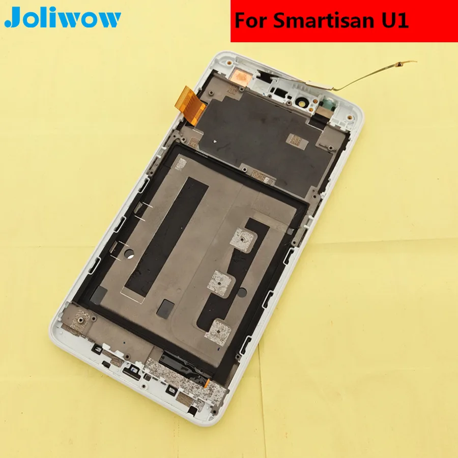 For Smartisan U1 YQ601 YQ603 YQ607 LCD Display Touch Screen with frame tools Digitizer Assembly font