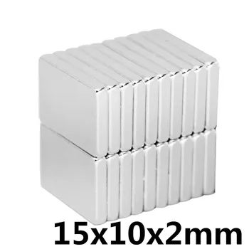 

20pcs 15x10x2mm neodymium magnet 15*10*2mm square strong rare earth magnets 15*10*2mm NdFeB permanent round magnetic 15x10x2 mm