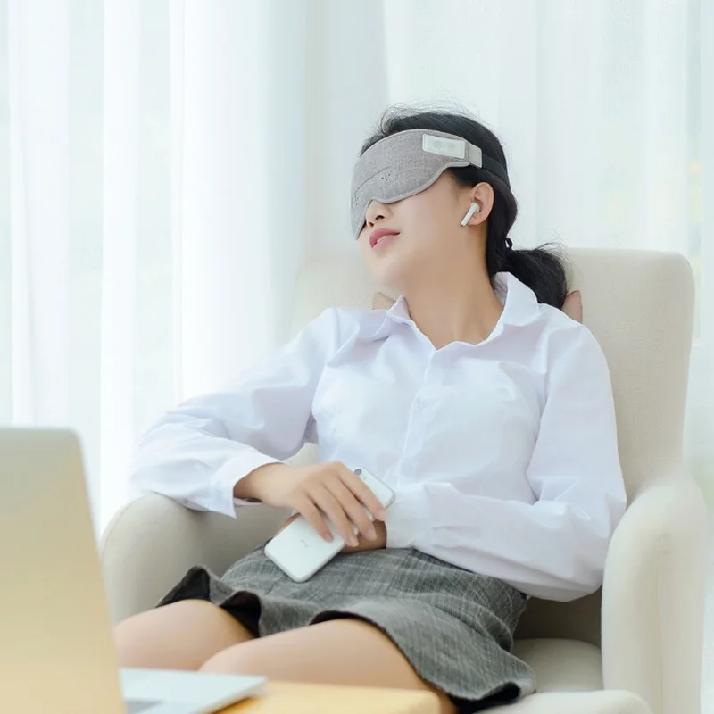  Original Xiaomi Mijia Air Brain Wave Sleeply Eye Mask Work Lunch Break Travel Nap Bluetooth Connect - 32961008726