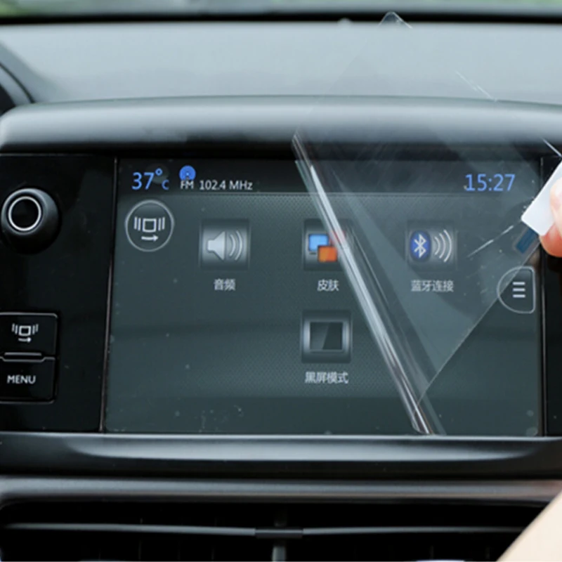 

Foal Burning Car GPS Navigation Screen Film For Peugeot 3008 408 508 Screen Protective Scratch Sticker For Citroen C4 C3 C5