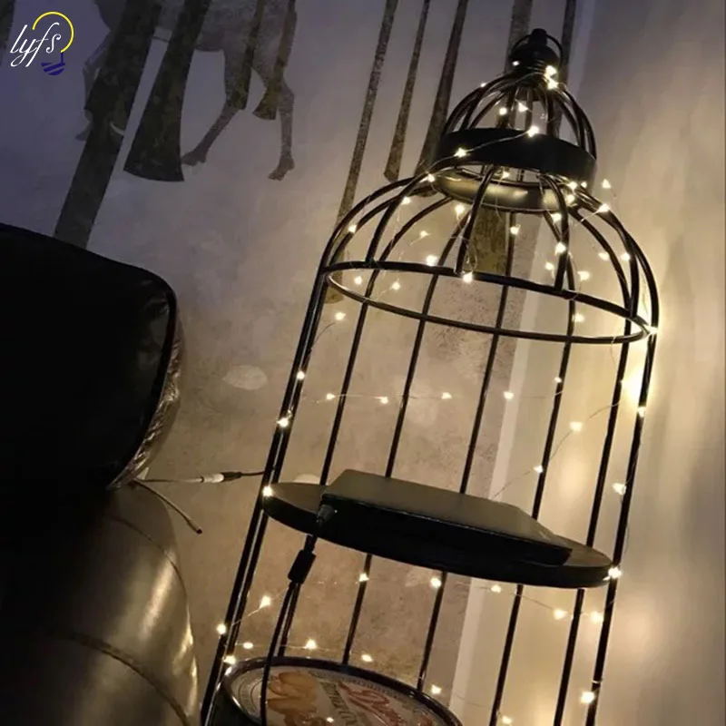 Lyfs luminaria 2 м/5 м/10 м медная проволока светодиодная гирлянда праздничное освещение