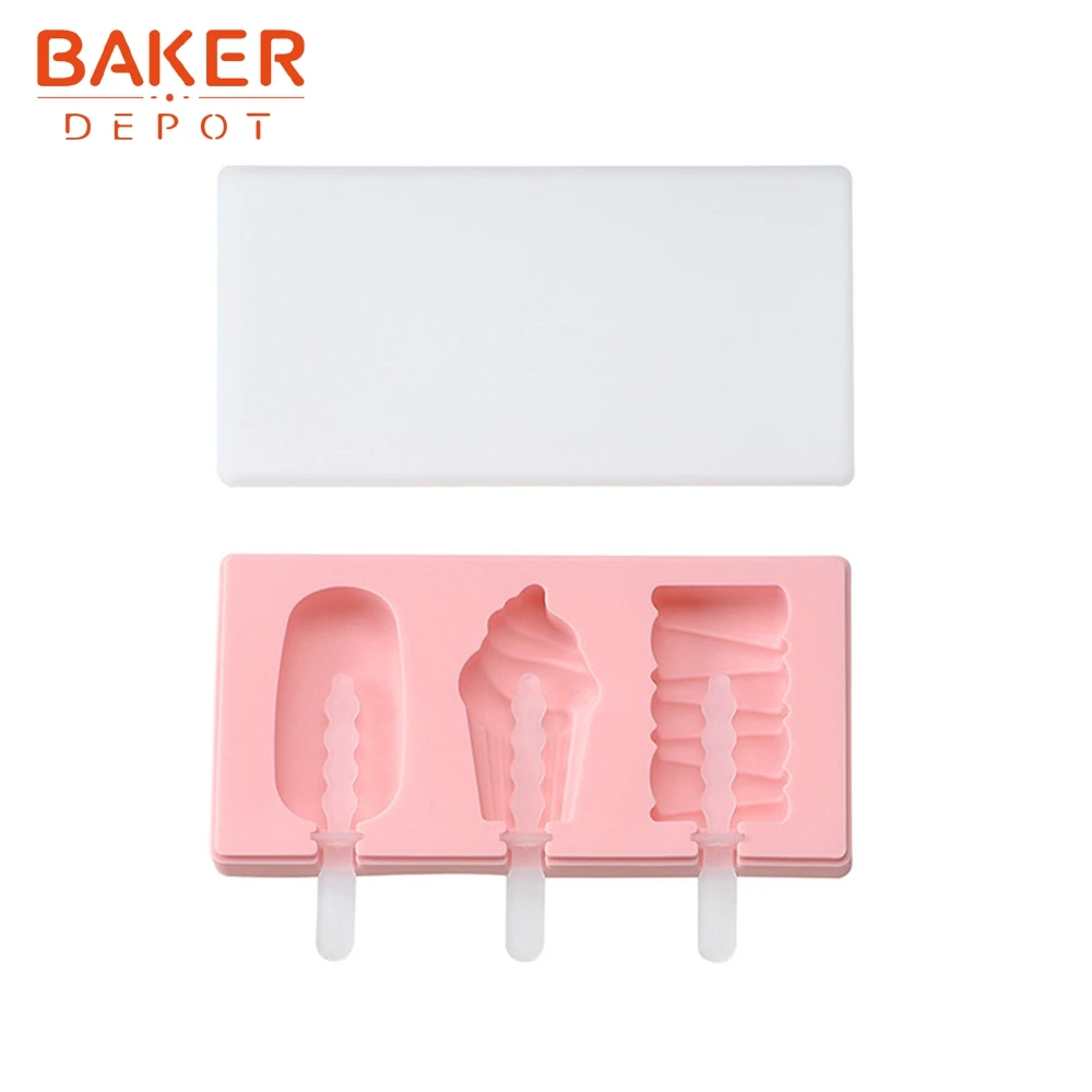BAKER DEPOT силиконовая форма для мороженого цветка лоток льда DIY шоколадные конфеты