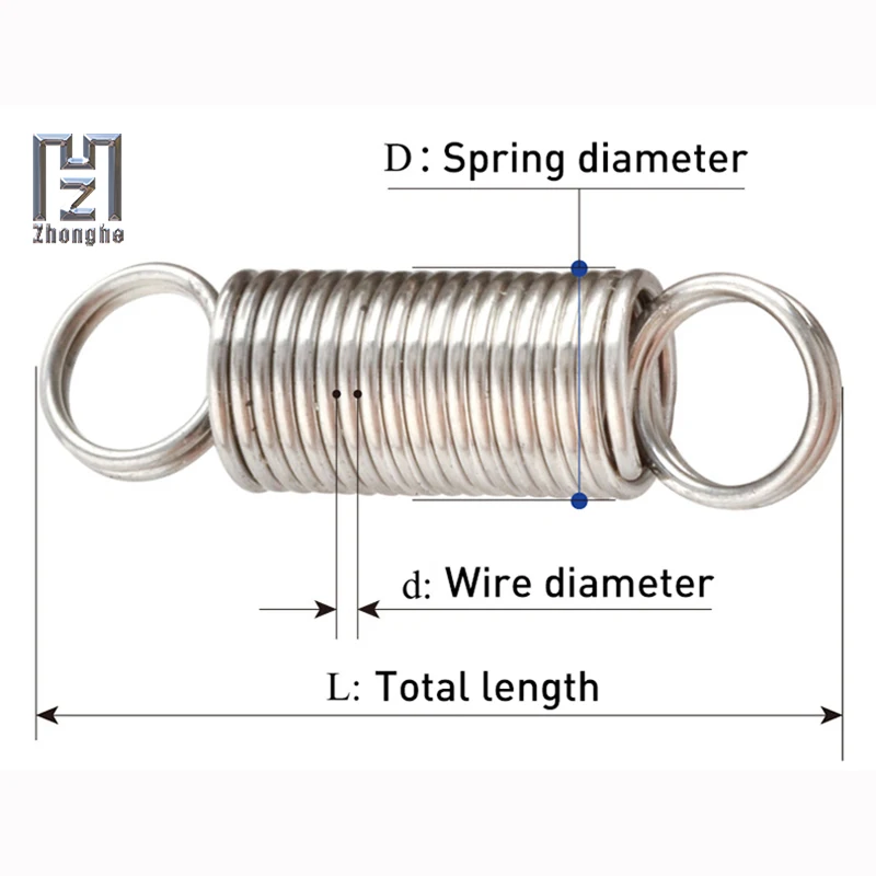 Новая пружинная нержавеющая сталь 0,3/0,4/0,5/0,6 Размер глянцевая/матовая Натяжная пружина не легко ржавеет консервант Поддержка настройки
