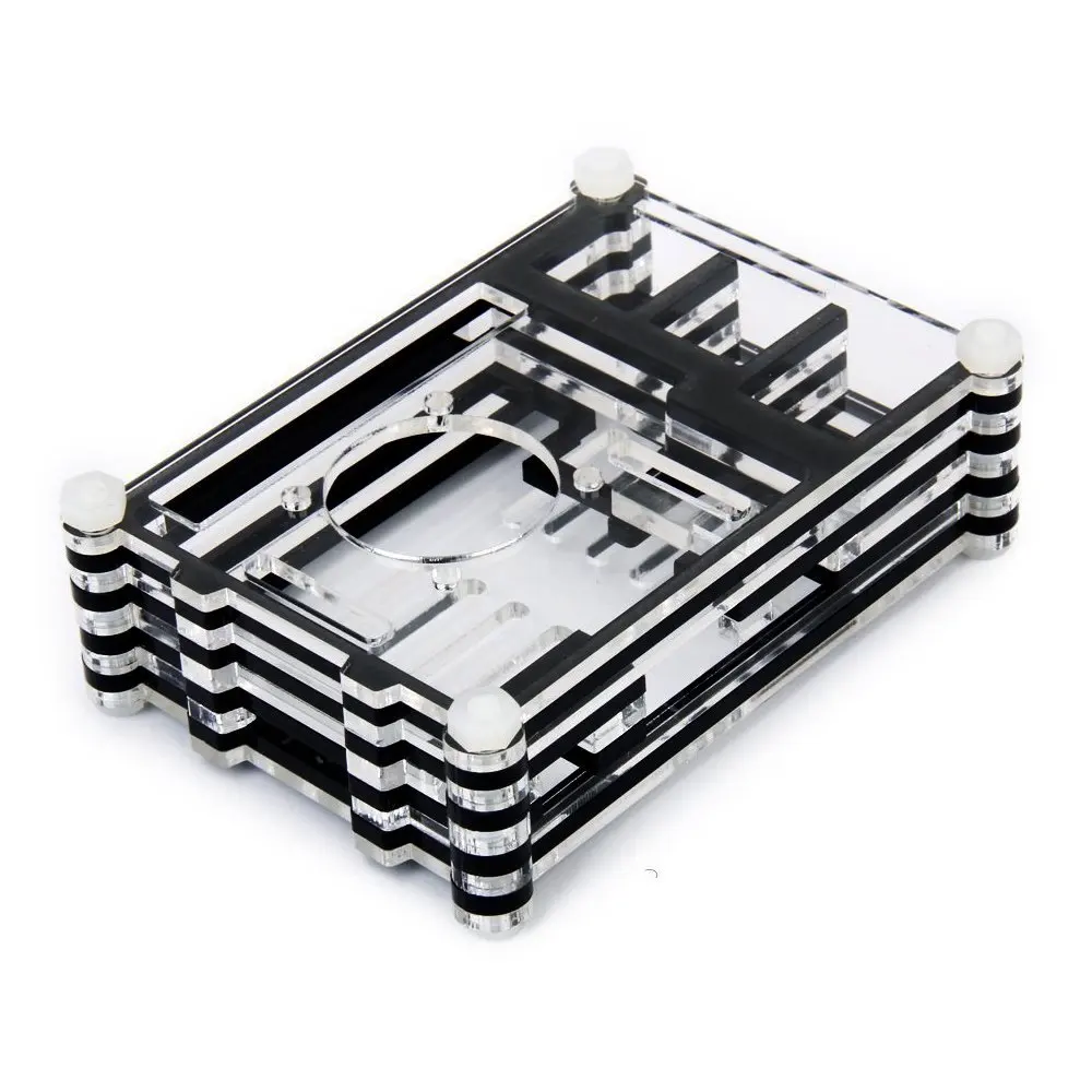 Новинка! Лучшая цена черный чехол акриловая Совместимость с для Raspberry Pi B +/Raspberry Pi 2 Модель B/ raspberry Pi 3