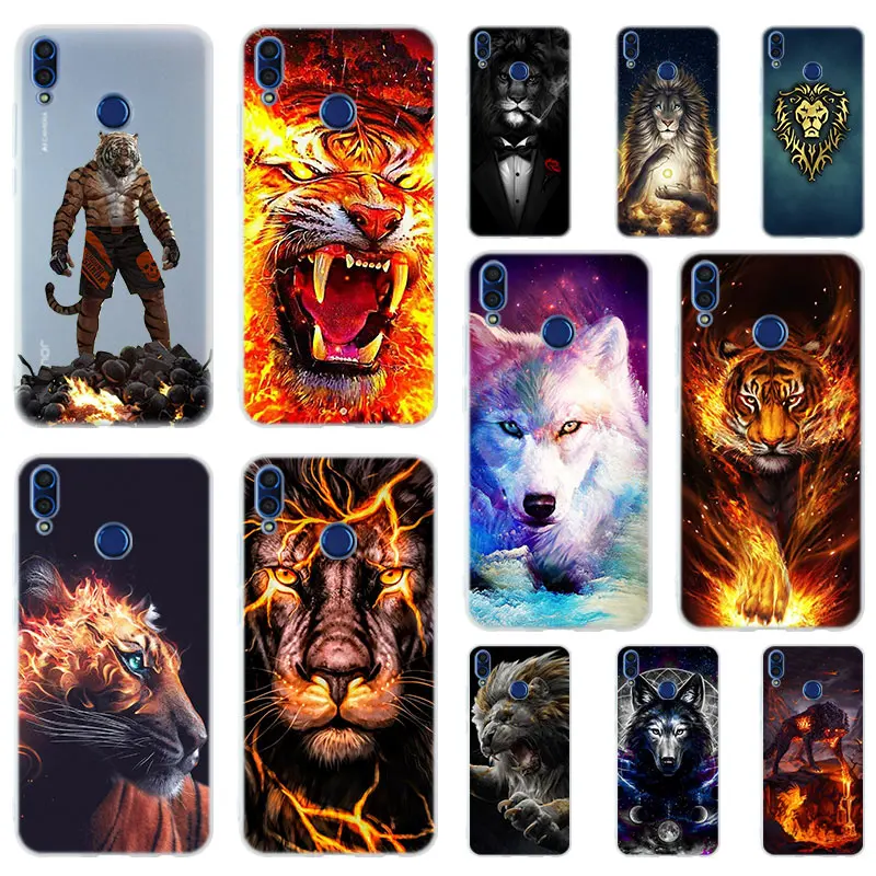 

Classic lion tiger Wolf Soft TPU Case Cover For Huawei Honor 9 10 Lite 6X 7X 8X Max 7A 5.7inch 8A 8C V20 PLAY 9i