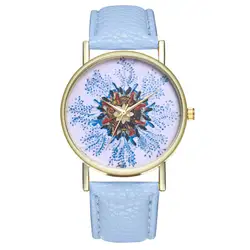 Женские часы 2018 дамы ретро павлин кожаный браслет Сапфир моделирование кварцевые наручные часы relogio feminino A70