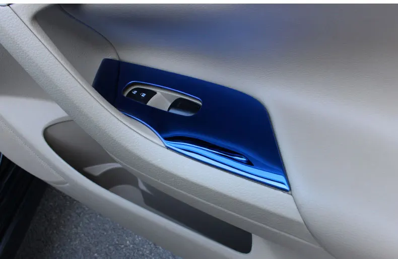 Для Nissan Teana/Altima 2013- LHD Внутренняя дверь подлокотник стеклоподъемник кнопка переключения панель наклейка накладка 6 шт./партия