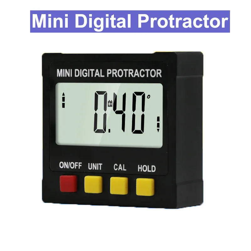  Mini Digital Protractor Angle Finder Level Box Digital Inclinometer Angle Measuring With Magnetic D