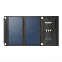 BlitzWolf 15W 2A Foldable Portable Dual USB SunPower Solar Cell Panel Charger with Power3S for iPhone 6s/6/Plus For iPad Air