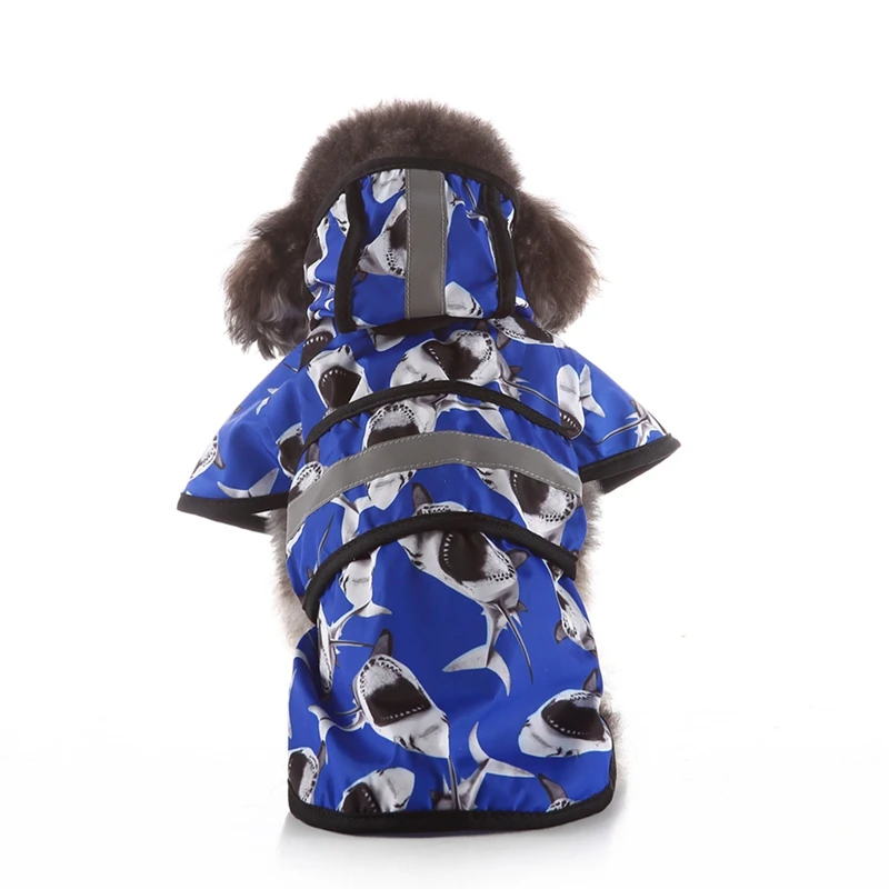 Водонепроницаемый дождевик для животных куртка одежда для домашних животных Светоотражающая Защитная дождевик для домашних животных маленький средний большой собаки XS-4XL Z