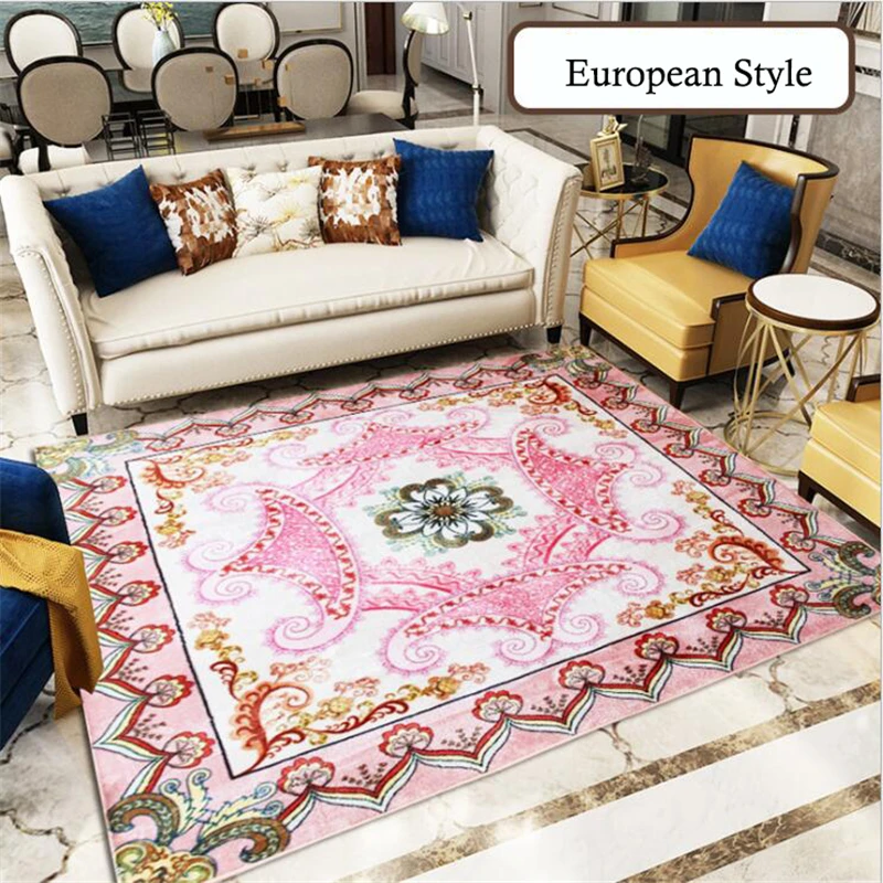 Европейский стиль, мягкие ковры для гостиной, спальни, детской комнаты, домашние ковры, напольный коврик для двери, простые мохнатые декоративные коврики
