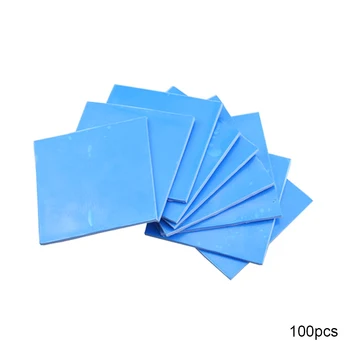 

NOYOKERE Protable 100 Pcs 10mm*10mm*1mm 100 Thermal Pad GPU CPU Heatsink Cooling Conductive Silicone Pad