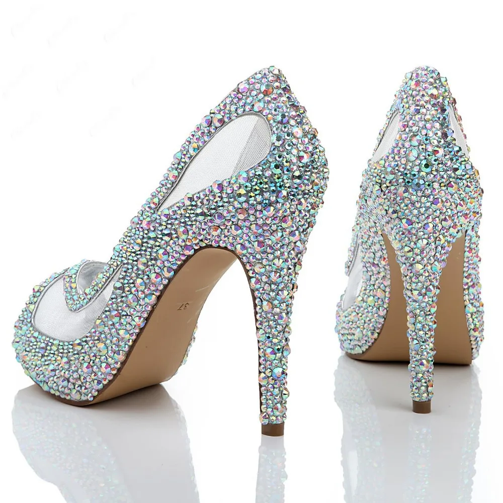 shiny wedding shoes