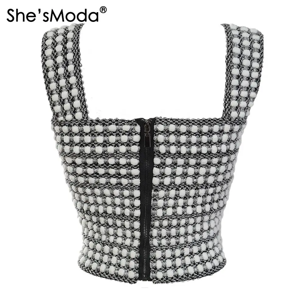 Женская трикотажная жилетка She'sModa топ из спандекса M 2XL большого размера