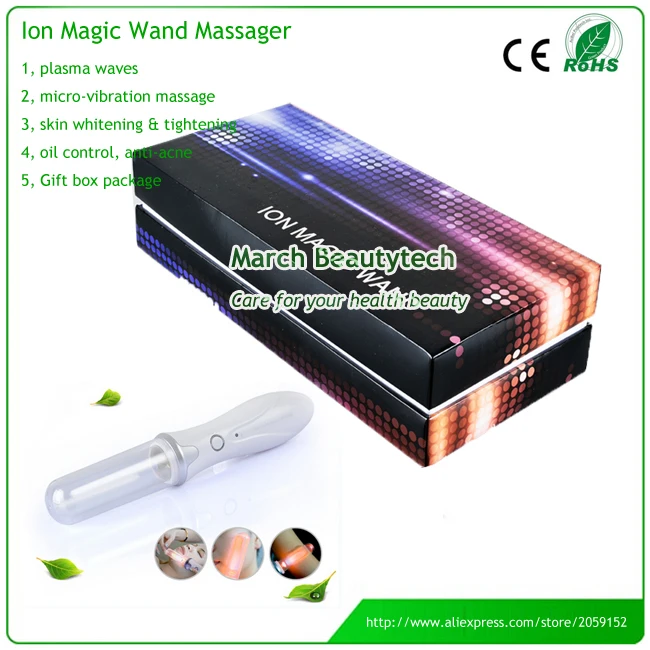 Handheld Skin Whitening Ion Magic Wand Beauty Ion Galvanic Facial