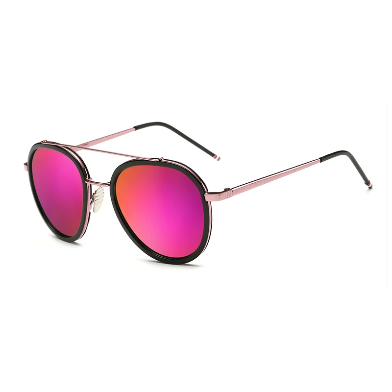 CandisGy классический пилот овальной формы солнечные очки от дизайнерского бренда Для мужчин Для женщин зеркало леди UV400 ретро солнцезащитные очки мужские женские