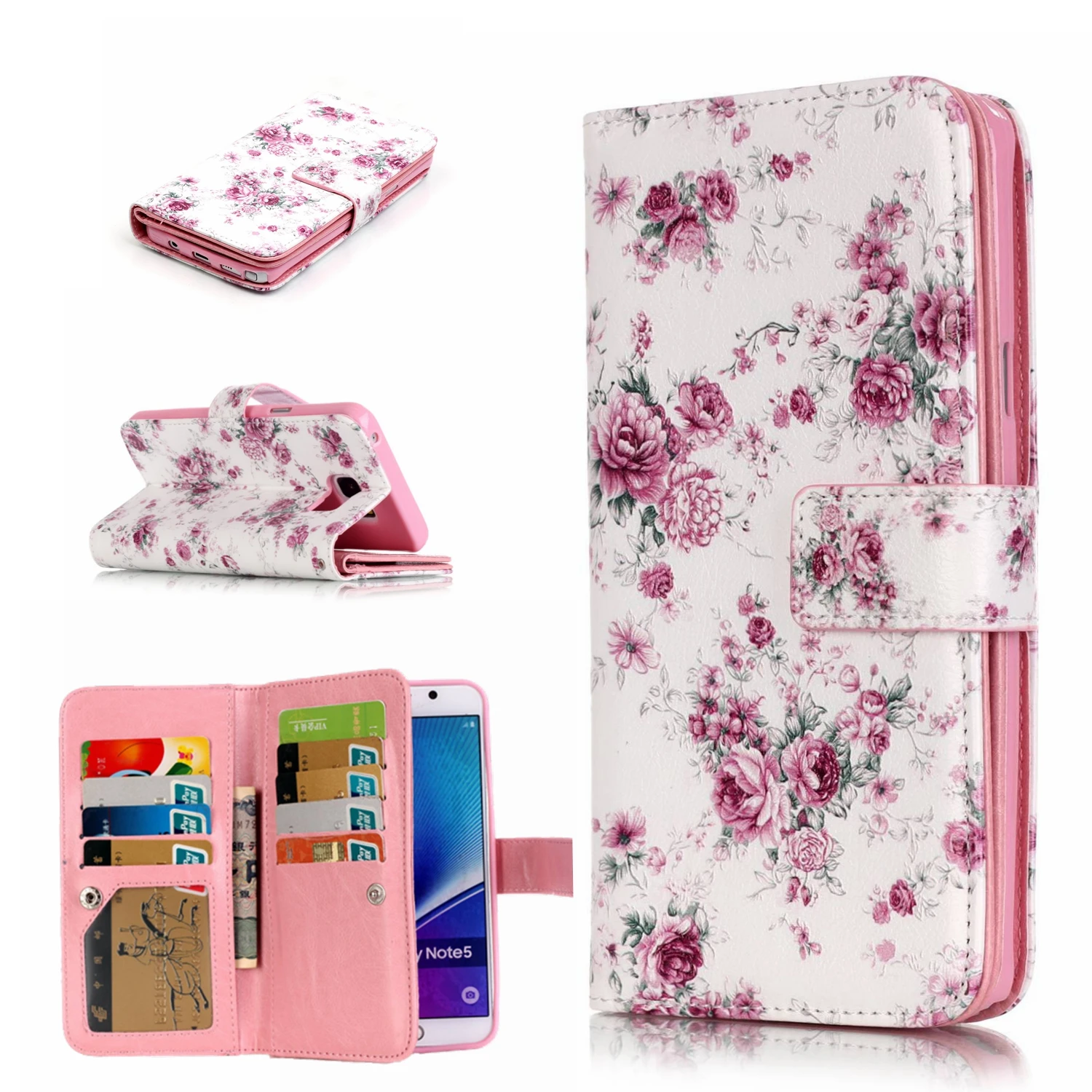 9 Card Holder Wallet Case For Samsung Galaxy S3 I9300 Luxury PU Leather Flip Phone Cases