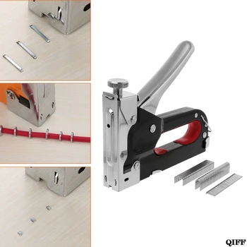 

3 Way Manual Heavy Duty Stapler Staple Gun Nailer Tacker With Staples Nails Set For Upholstery Wood Framing Door Furniture Tools