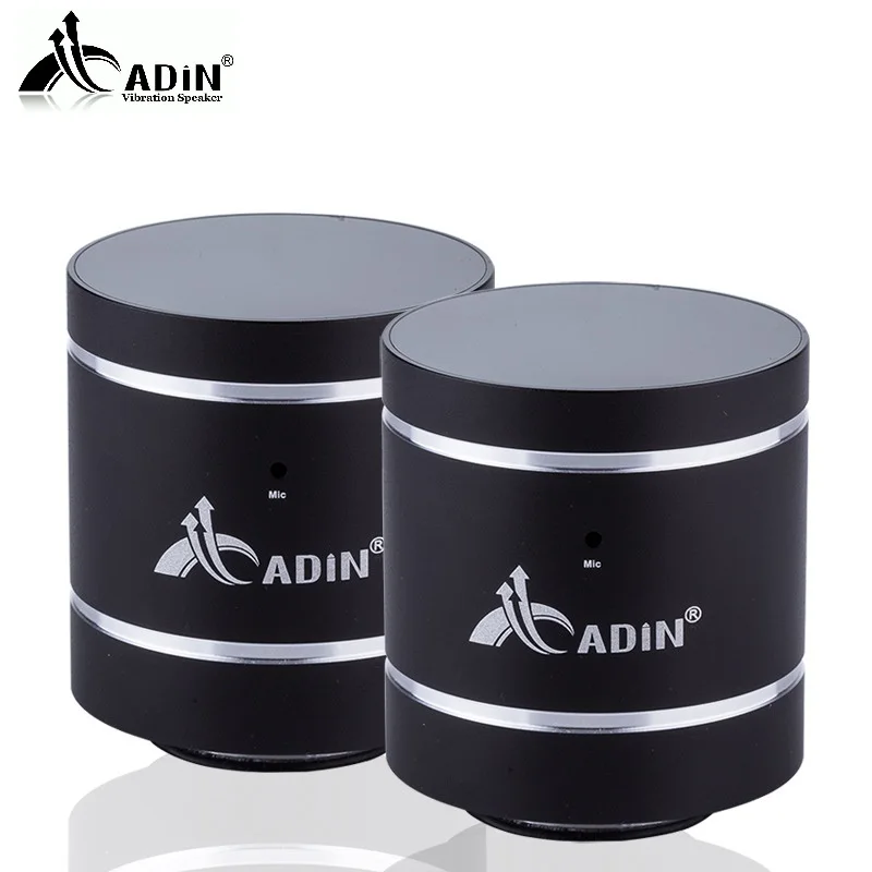 ADIN 1 пара 20 Вт вибрационная Колонка s HIFI Bluetooth металлическая телефонная