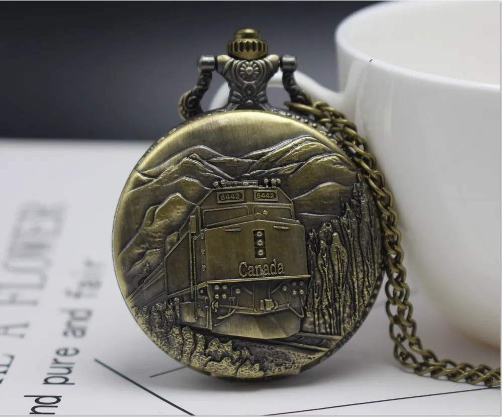 Винтажные-бронзовые-Канада-6442-кварцевые-карманные-часы-с-поездом-Мужские-Женские-канадские-рокии-аналоговые-ожерелья-карманные-часы-regarder-подарок
