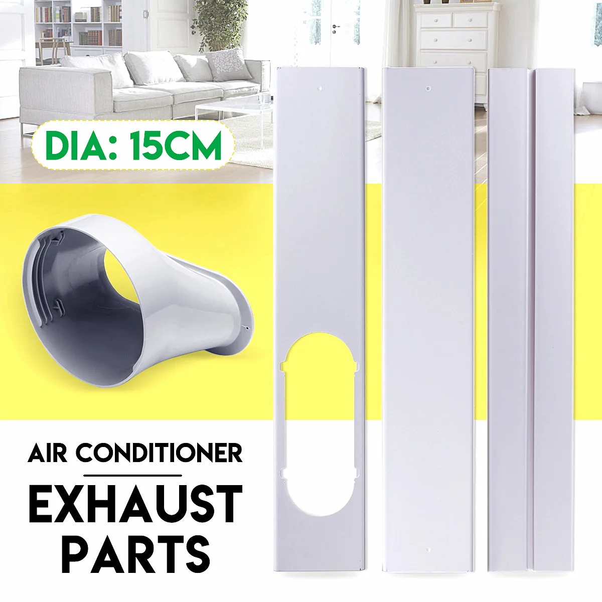 

Newest For Home Portable Mini Air Conditioner Accessories 165cm Window Adaptor/Window Slide Kit Plate Set Exhaust Tube Connector