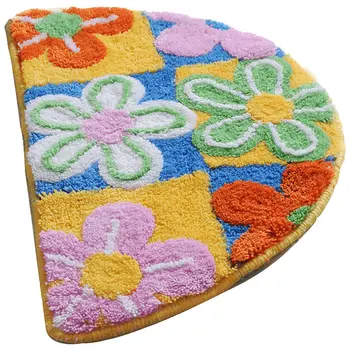 

Kitchen Pad Mat Semicircle Fashion Living Room Floor Mats Home Decoration Doormat Carpet Kids Room Non-slip Toilet Bathroom Rugs