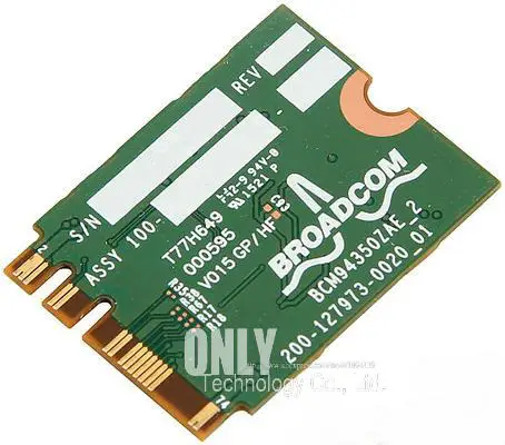 Broadcom BCM94350ZAE беспроводной-пт NGFF 802.11ac 867 м Wi-Fi Bluetooth BT 4,1 Беспроводная Сеть карта для lenovo IBM/Thinkpad FRU: 00JT494