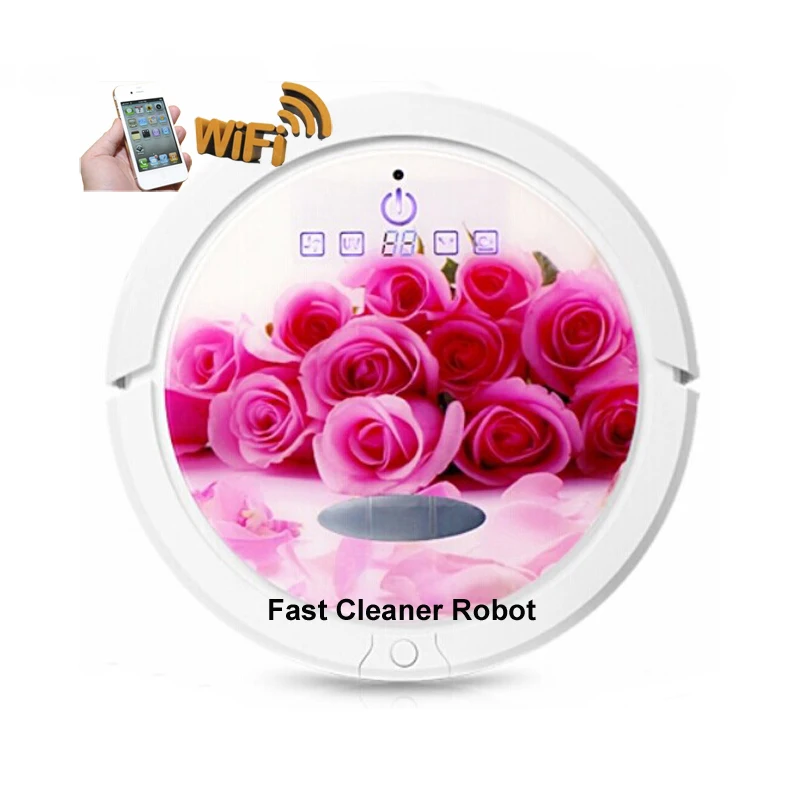 

WIFI Smartphone App Control(Sweeping,Vacuum,Wet And Dry Mop)Auto Robot Vacuum Cleaner Wet and Dry With Water Tank