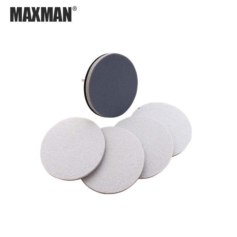 

MAXMAN 5pcs/lot 2 inches Hook and Loop Waterproof Flocking Sponge Sanding Discs for Electric Drill Rotary Tools Accessories