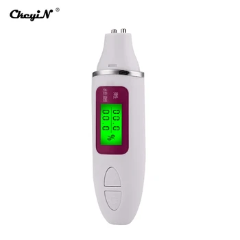 

Digital LCD Display Body Moisture Monitor Detector Face Skin Tester Moisture Water Oil Analyzer Skin Care Sensor Fluorescer Lamp