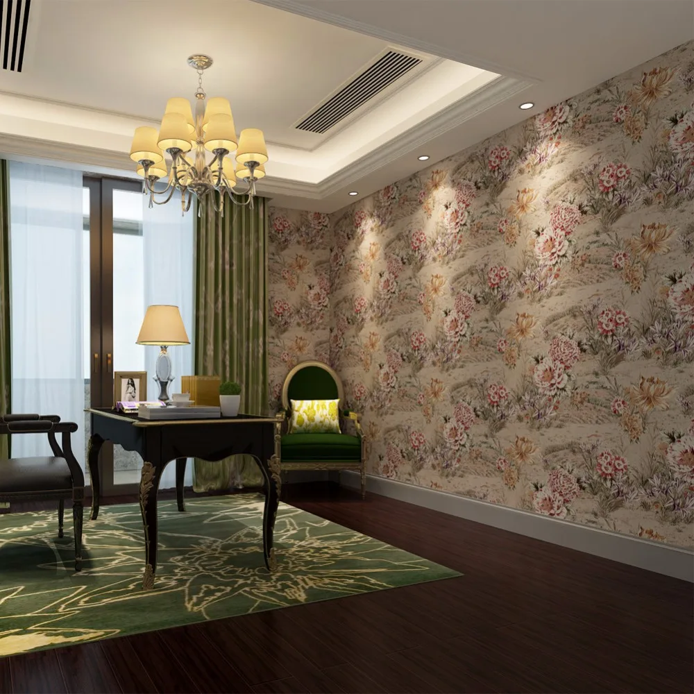 2016 floral design 3d embossed best home decor design wall murals wall coverings qz0287 053m10m eco friendly wallpaper