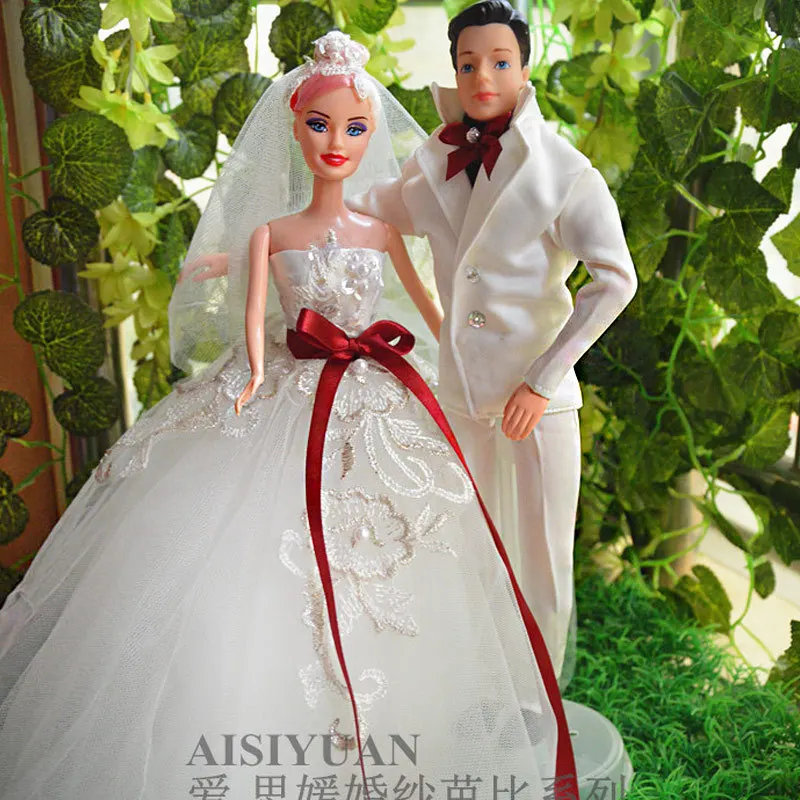 ... and-groom-Doll-wedding-dress-Wedding-car-decorations-Wedding-gift.jpg