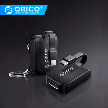 

ORICO Type C Converter USB C Type To HDMI VGA DP Mini DP Adapter 5 CM Mini Type C HUB For MacBook / HUAWEI P10 20/Samsung